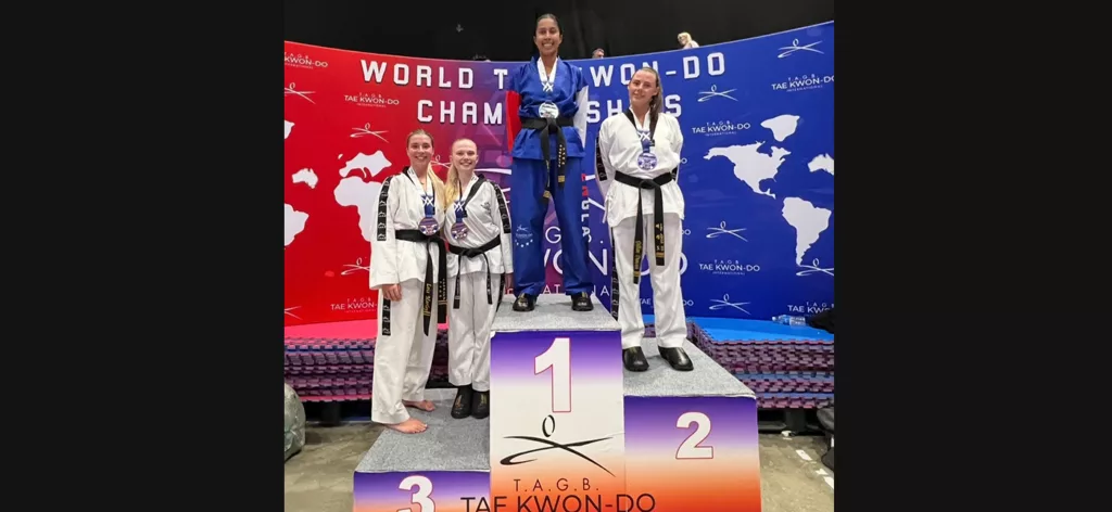 1st place at the Taekwondo championships